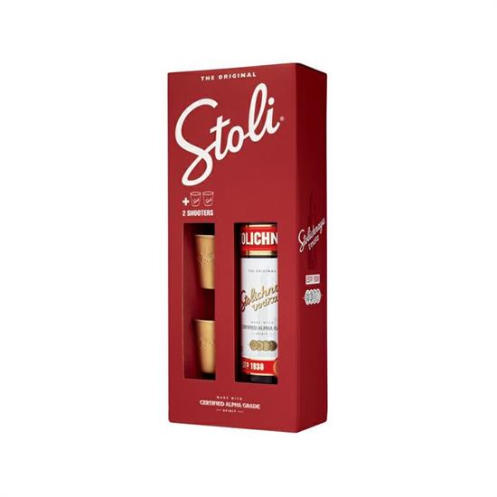 STOLICHNAYA SPECIAL PACK 2 BICCH. CL70 bottiglia