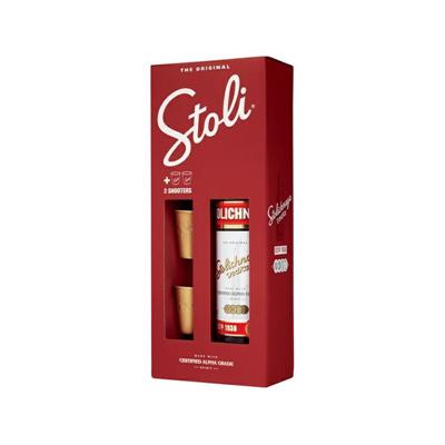 STOLICHNAYA SPECIAL PACK 2 BICCH. CL70 bottiglia