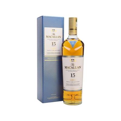 THE MACALLAN 15 YO TRIPLE CASK 43   70CL bottiglia